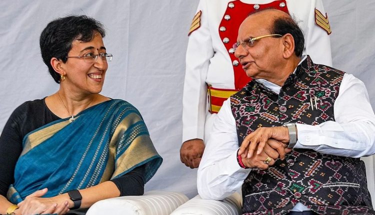 Atishi Marlena And VK Saxena