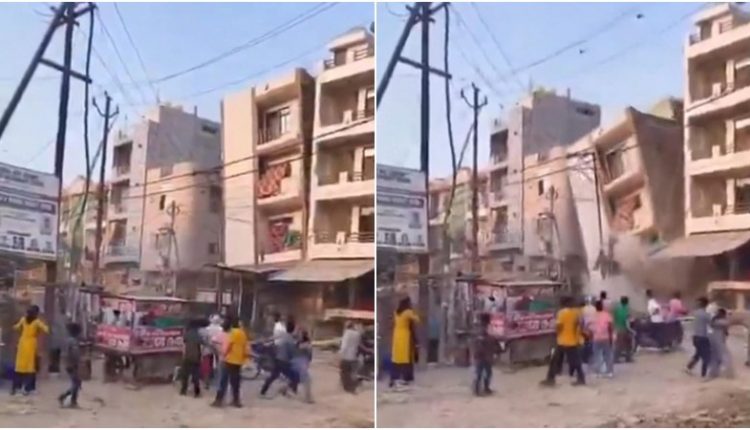 करावल नगर में गिरी 4 मंजिला इमारत