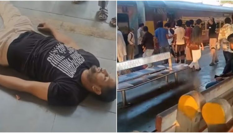 शाहदरा रेलवे स्टेशन पर ट्रेन में चढ़ने के दौरान विवाद