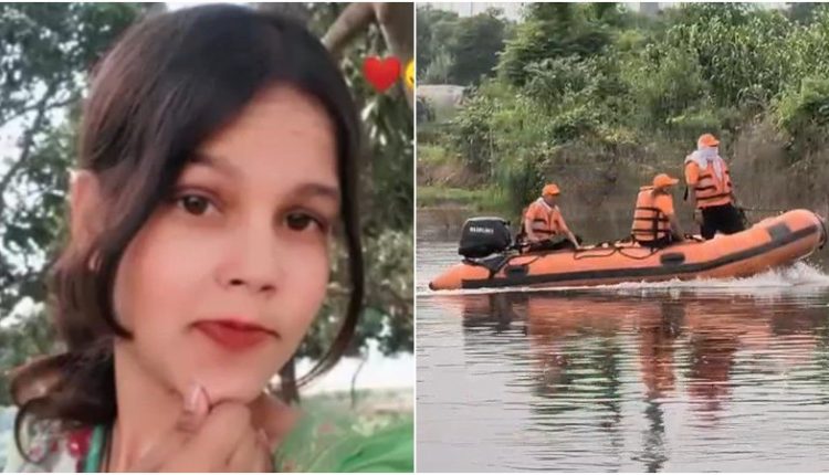 युवती ने हिंडन में लगाई छलांग
