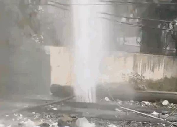 Noida Water Pipeline Burst