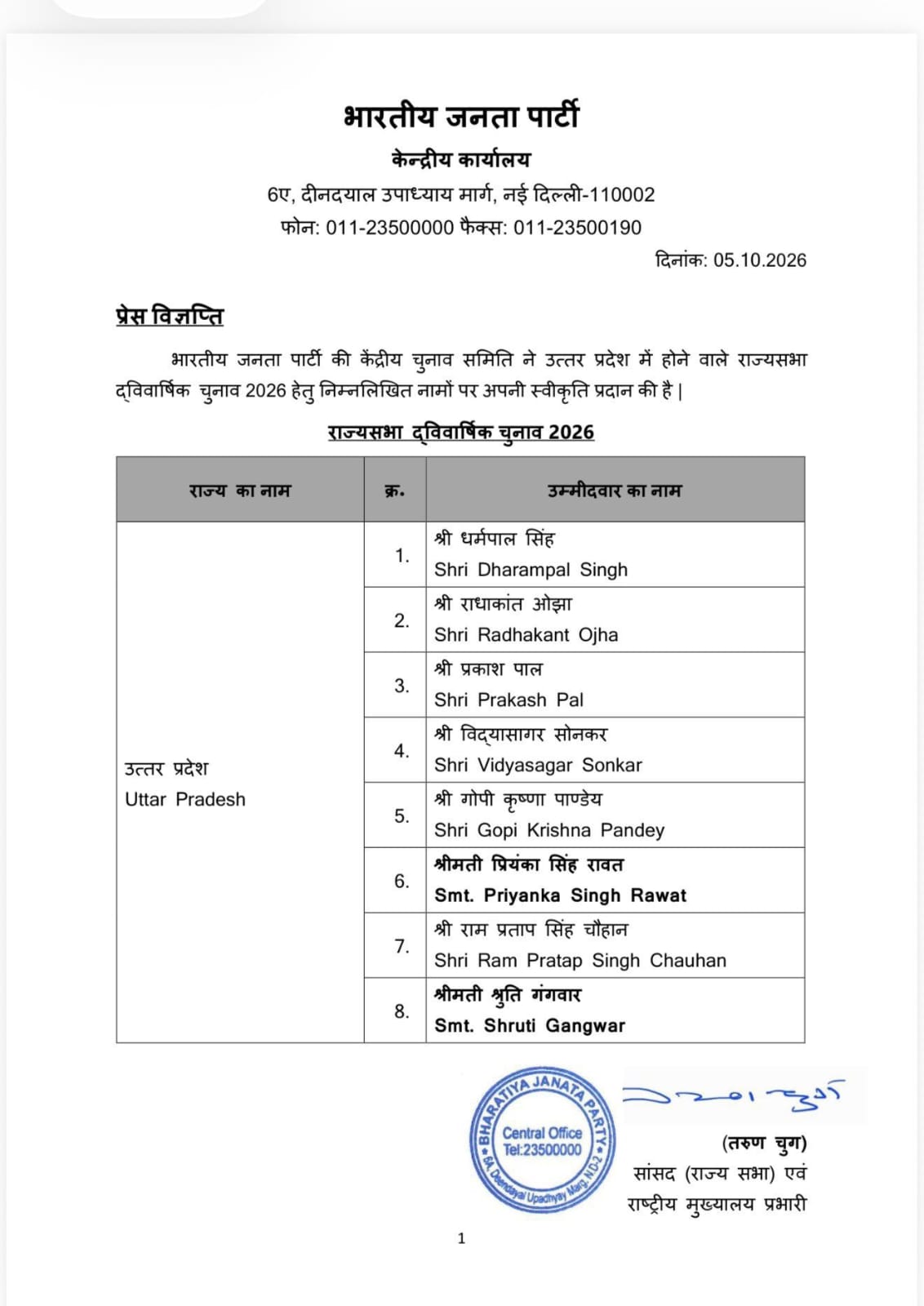 UP BJP