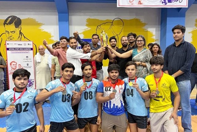 शारदा यूनिवर्सिटी में कबड्डी के जरिए दिया नशामुक्ति का संदेश